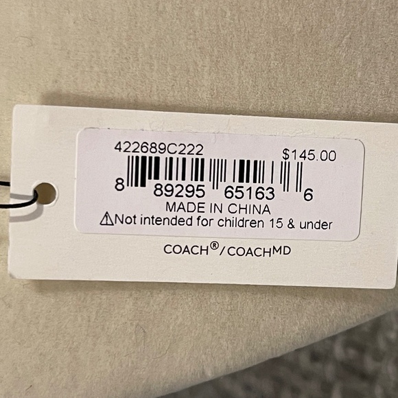 NWT COACH Signature Tabby Charm Necklace with 7 Charms, Gold, 16" + 2" - Picture 6 of 6